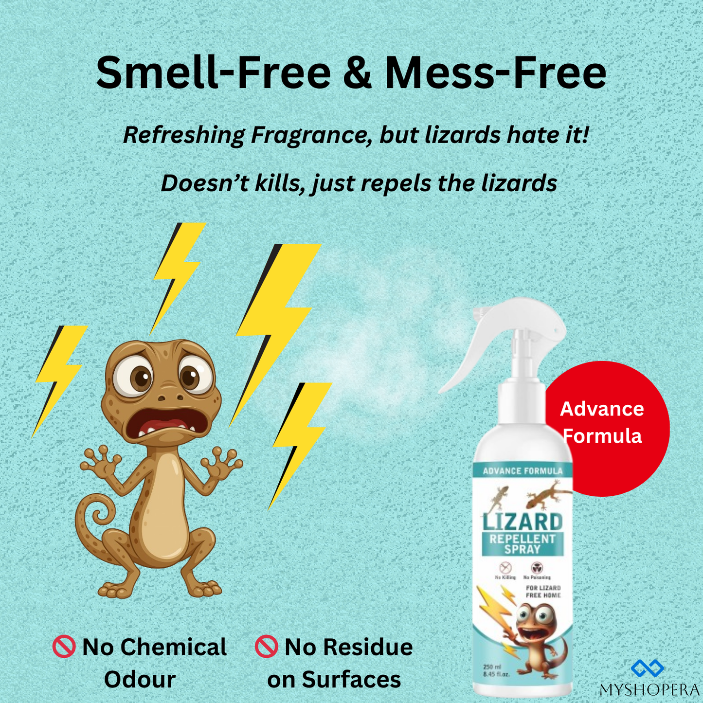 Lizard Repellent Spray - 250 ML (Buy 1 Get 1 FREE)